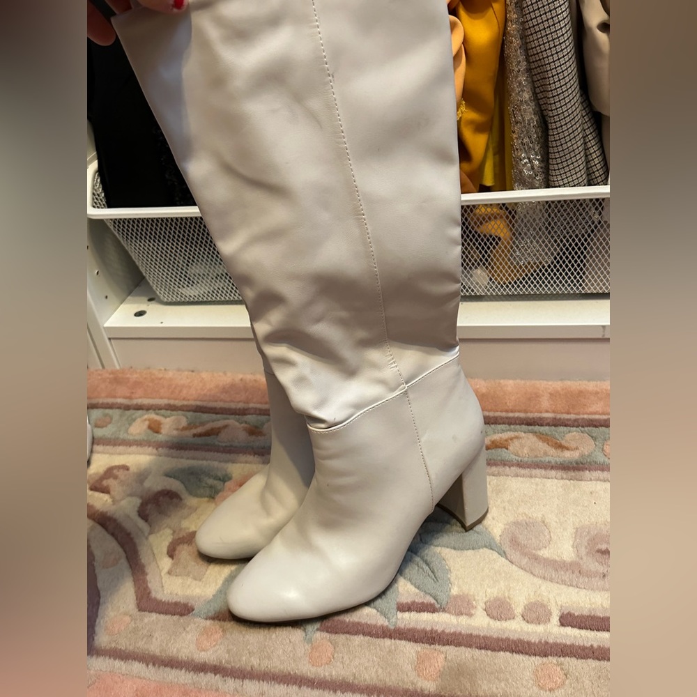 Cream Boots